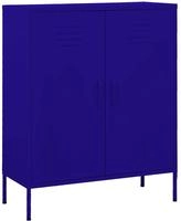 vidaXL Lagerschrank Marineblau 80x35x101,5 cm Stahl