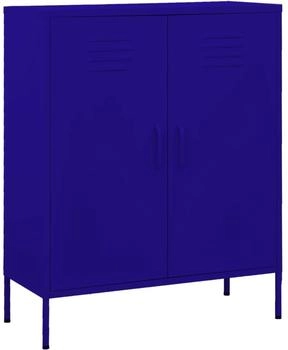 vidaXL Lagerschrank Marineblau 80x35x101,5 cm Stahl (336163)