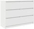 vidaXL Sideboard Weiß 100x35x76 cm Holzwerkstoff (3328498)