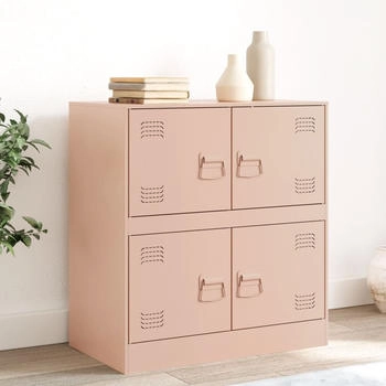 vidaXL Sideboard Rosa 67x39x73 cm Stahl (841650)