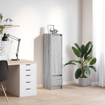 vidaXL Highboard Grau Sonoma 29,5x34x119,5 cm Holzwerkstoff (861657)
