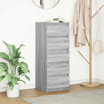 vidaXL Sideboard mit Schubladen Grau Sonoma 37,5x35x99cm Holzwerkstoff (861765)