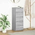 vidaXL Sideboard mit Schubladen Grau Sonoma 37,5x35x99cm Holzwerkstoff (861765)