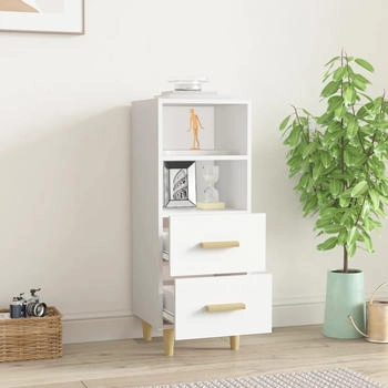 vidaXL Sideboard Weiß 34,5x34x90 cm Holzwerkstoff (812357)