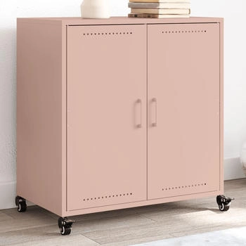 vidaXL Sideboard Rosa 68x39x72 cm Stahl (846657)