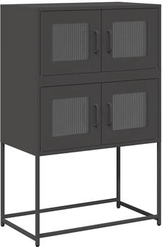 vidaXL Highboard Schwarz 68x39x107 cm Stahl (853344)