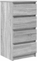 vidaXL Sideboard Grau Sonoma 37,5x35x76 cm Holzwerkstoff