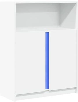 vidaXL LED-Sideboard Weiß 77x34x100 cm Holzwerkstoff (852145)