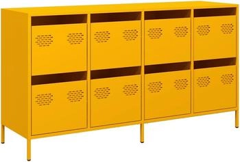 vidaXL Sideboard Senfgelb 135x39x73,5 cm Kaltgewalzter Stahl (3307170)