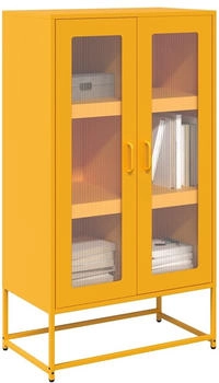 vidaXL Highboard Senfgelb 68x39x123 cm Stahl (853359)