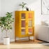 vidaXL Highboard Senfgelb 68x39x123 cm Stahl (853359)