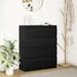 vidaXL Sideboard Schwarz Eichen-Optik 80x35x99 cm Holzwerkstoff (3328481)