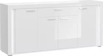 Mid.you Sideboard Skylight weiß Hochglanz mit Beleuchtung (X91A9T01)