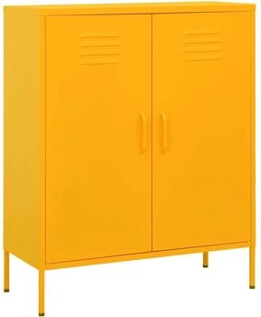 vidaXL Lagerschrank Senfgelb 80x35x101,5 cm Stahl (336164)