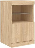 vidaXL Sideboard mit LED-Leuchten Sonoma-Eiche 41x37x67 cm