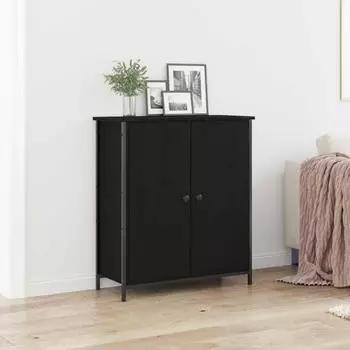 vidaXL Sideboard Schwarze Eiche 70 x 30 x 80 cm Holzwerkstoff (862975)