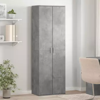 vidaXL Highboard Betongrau 60x35x180 cm Holzwerkstoff (3276668)