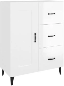 vidaXL Sideboard Hochglanz-Weiß 69,5x34x90 cm Holzwerkstoff (812237)