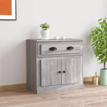 vidaXL Sideboard Grau Sonoma 70x35,5x67,5 cm Holzwerkstoff (816430)