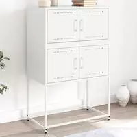 vidaXL Sideboard Wei&szlig; 68,5x38,5x107 cm Stahl