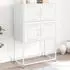 vidaXL Sideboard Weiß 68,5x38,5x107 cm Stahl (846487)