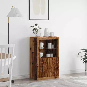 vidaXL Beistellschrank Altholz 60,5 x 37 x 100 cm Holzwerkstoff (863015)