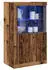 vidaXL Beistellschrank Altholz 60,5 x 37 x 100 cm Holzwerkstoff (863015)