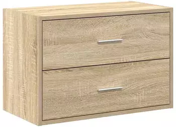 vidaXL Schrank mit 2 Schubladen Sonoma-Eiche 60x31x40cm Holzwerkstoff (858825)