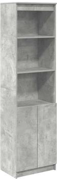 vidaXL Highboard Betongrau 50x35x180 cm Holzwerkstoff (3328465)