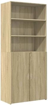 vidaXL Highboard Sonoma-Eiche 80x42,5x185 cm Holzwerkstoff (3281380)