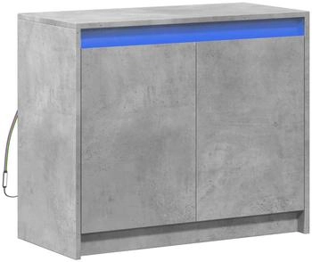 vidaXL LED-Sideboard Betongrau 72x34x61 cm Holzwerkstoff (852176)