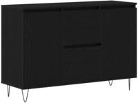 vidaXL Sideboard Schwarz Eichen-Optik 101,5 x 35 x 70 cm Holzwerkstoff