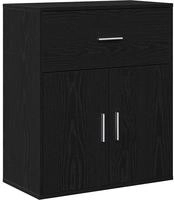 vidaXL Sideboard Schwarz Eichen-Optik 60 x 31 x 70 cm Holzwerkstoff
