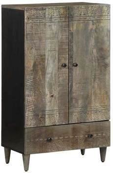 vidaXL Highboard 60x33x100 cm Massivholz Mango (4017822)