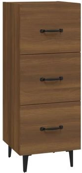 vidaXL Sideboard Braun Eichen-Optik 34,5x34x90 cm Holzwerkstoff (817413)