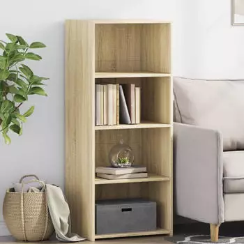 vidaXL Highboard Sonoma-Eiche 50x41x124 cm Holzwerkstoff (846399)