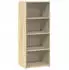 vidaXL Highboard Sonoma-Eiche 50x41x124 cm Holzwerkstoff (846399)