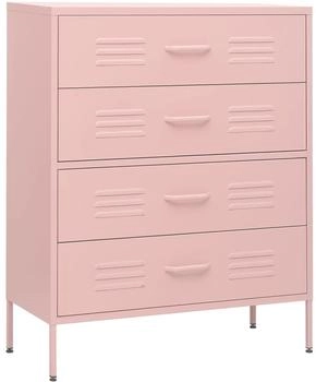 vidaXL Rosa 80x35x101,5 cm Stahl (336202)
