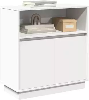 vidaXL Sideboard mit LED Wei&szlig; 71 x 34,5 x 75 cm Holzwerkstoff (869650)