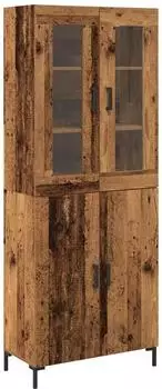 vidaXL Hochboard 2 pcs Altholz 69,5 x 34 x 180 cm Holzwerkstoff (3334349)