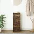 vidaXL Sideboard Räuchereiche 29,5x34x76 cm Holzwerkstoff (861638)
