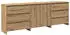 vidaXL 3-tlg. Sideboard Artisan-Eiche Holzwerkstoff (3329180)