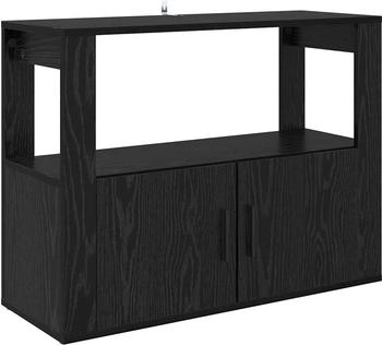 vidaXL Sideboard Schwarze Eiche 80 x 30 x 60 cm Holzwerkstoff (881092)