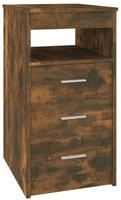 vidaXL Sideboard mit Schubladen R&auml;uchereiche 40x50x76 cm Holzwerkstoff