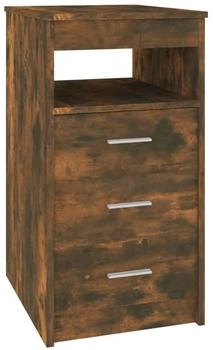 vidaXL Sideboard mit Schubladen Räuchereiche 40x50x76 cm Holzwerkstoff (815093)