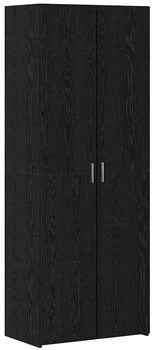 vidaXL Hochboard Schwarze Eiche 70 x 42.5 x 185 cm Holzwerkstoff (3365590)