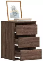 vidaXL Kommode Braun Eichen-Optik 40x41x58 cm Holzwerkstoff