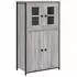 vidaXL Highboard Grau Sonoma 62x32x106,5 cm Holzwerkstoff (834208)