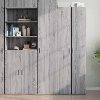 vidaXL Highboard Grau Sonoma 40x42,5x185 cm Holzwerkstoff (3281404)