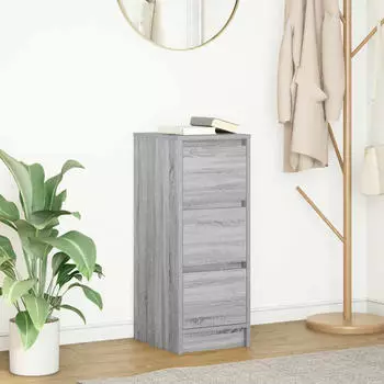 vidaXL Sideboard Grau Sonoma 29,5x34x76 cm Holzwerkstoff (861639)